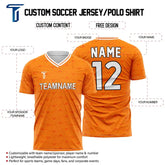 Custom Orange Maze Team Soccer Jersey